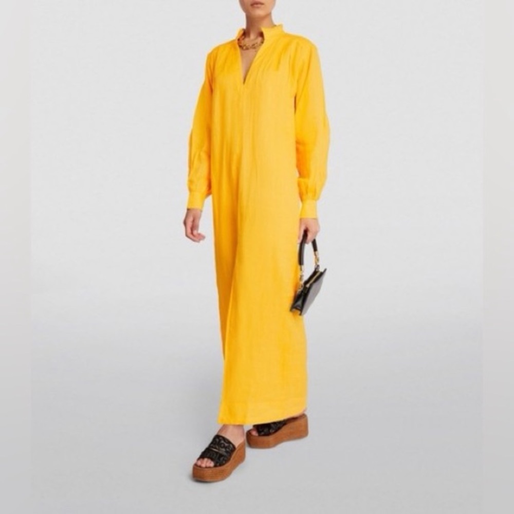 Frame Denim Golden Long Sleeve Dress